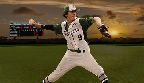 Evan on the Mound